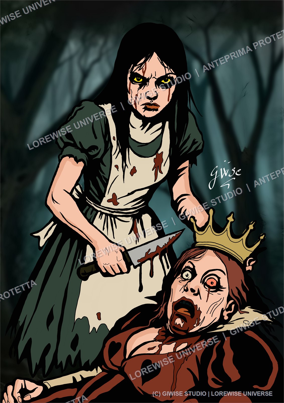 Anteprima protetta dell’opera LW-ART-002, La Regina Caduta