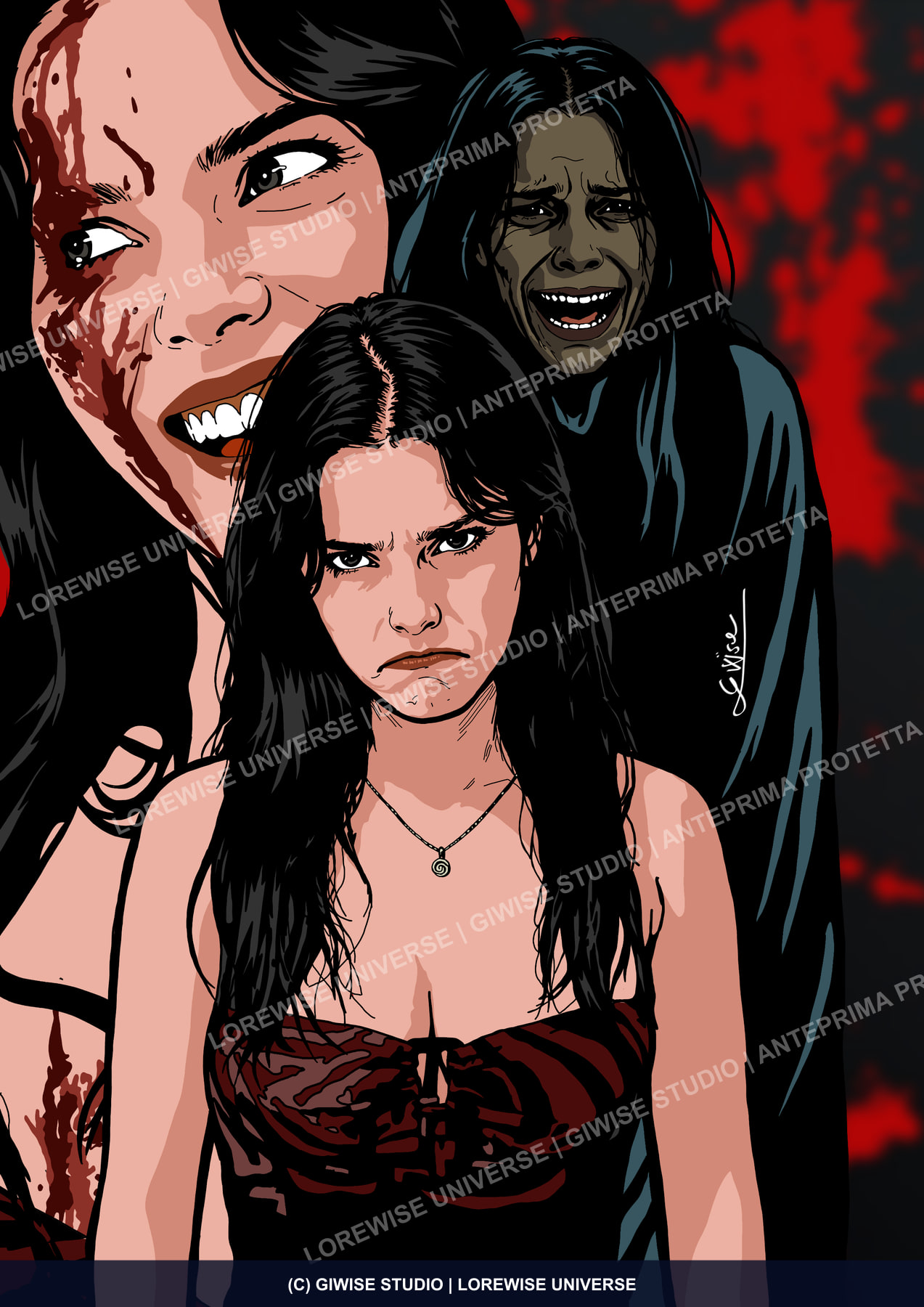 Anteprima protetta dell’opera LW-ART-080, Obsession · Il volto di Nikki