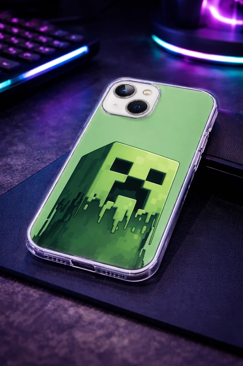 Cover Creeper Minecraft - iPhone 13 al 16