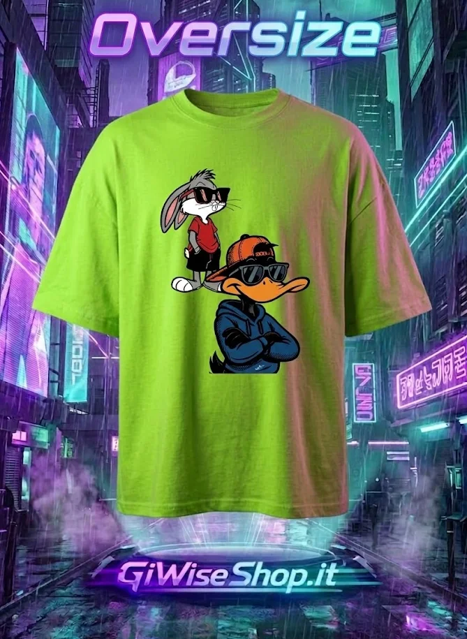 T-Shirt Oversize Cartoni Cool